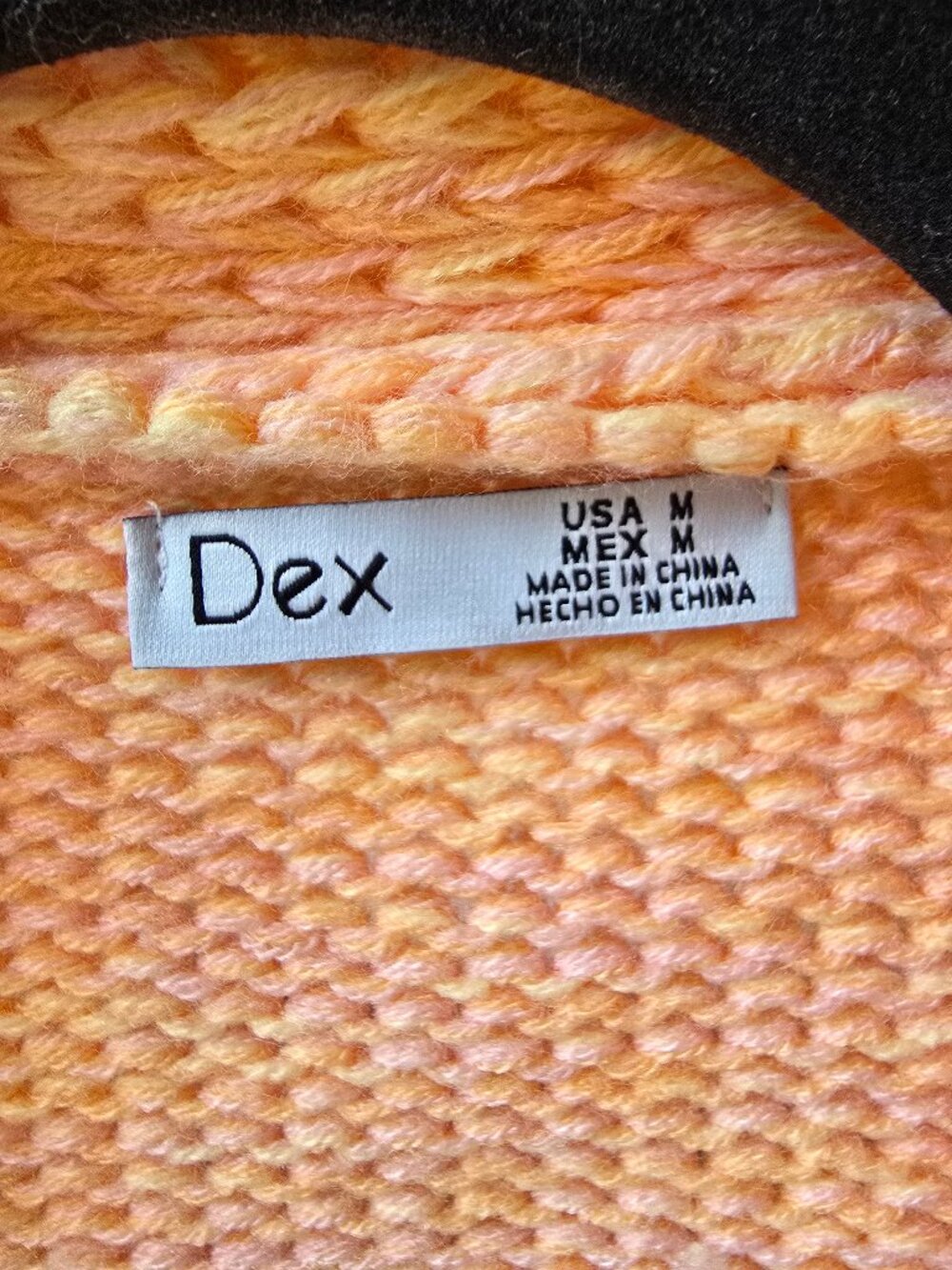 Dex medium Cozy Knit Rainbow Cardigan Sweater - Picture 3 of 8